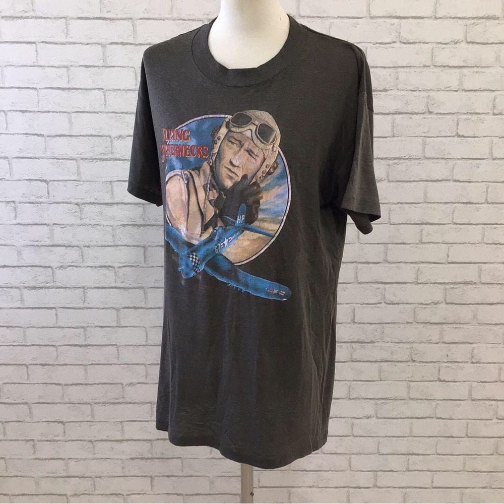 Vintage Graphic T-Shirt with Aviator Design